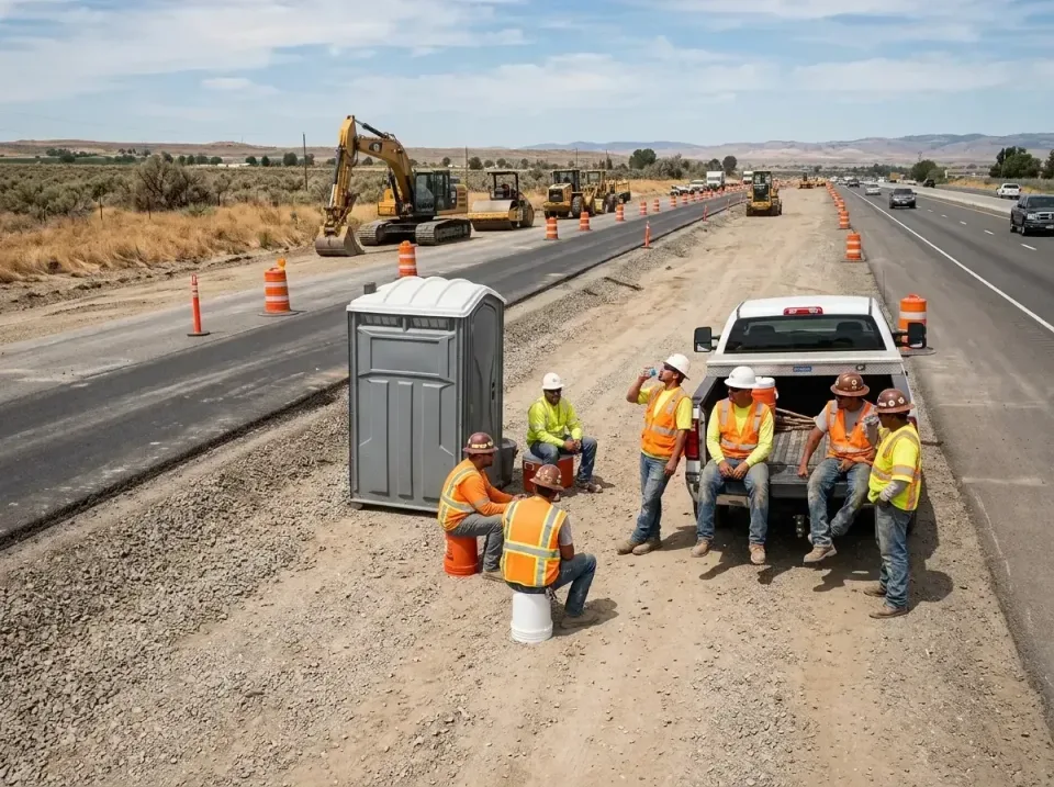 highway-road-construction-crew-007 — frequently asked questions, Porta Potty and Restroom Rentals in Harrison, AR